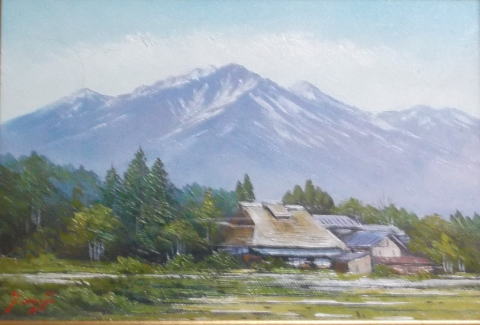 油彩画 洋画 (油絵額縁付きで納品対応可) P15号 「富士」 関 健造 油彩画 洋画 (油絵額縁付きで納品対応可) P15号 「オンフルール」 広瀬 和